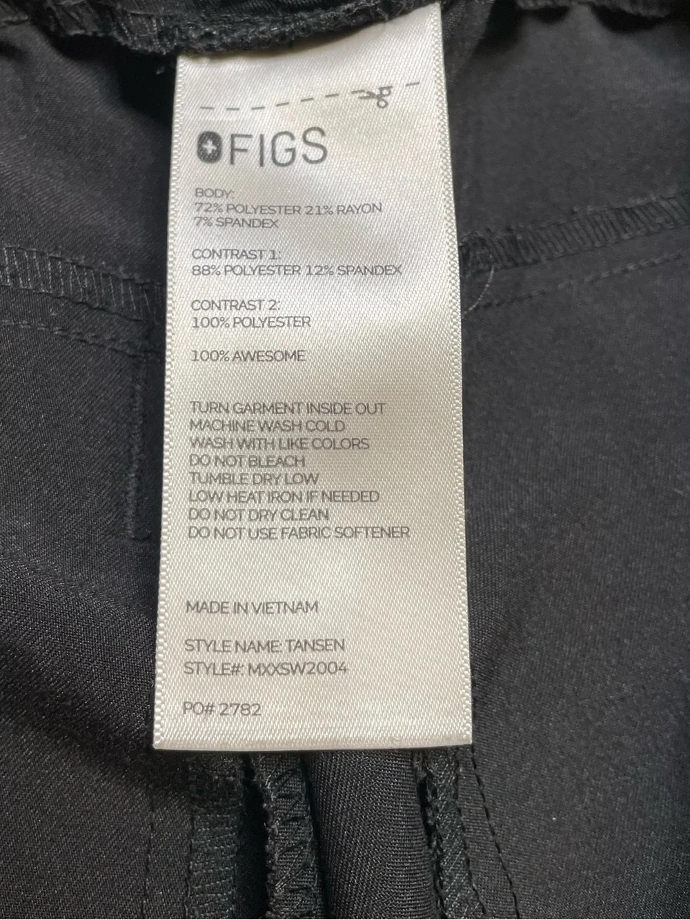 Figs Men’s Black Tansen Jogger Scrub Pants